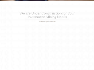 miningmacher.co.za snapshot