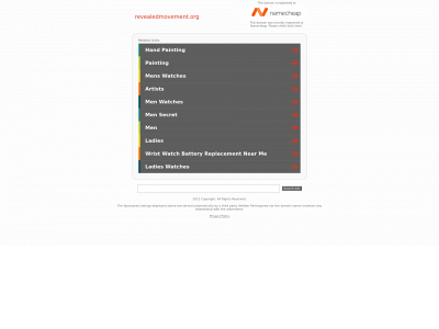 revealedmovement.org snapshot
