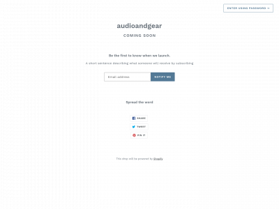audioandgear.com snapshot