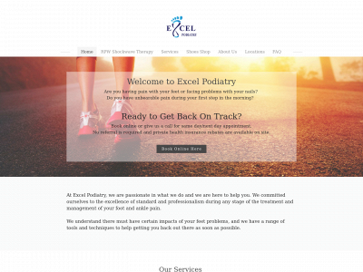 www.excelpodiatryclinic.com snapshot
