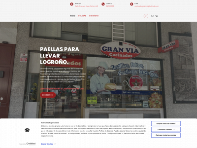 www.cocinadosgranvia.es snapshot