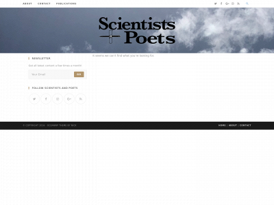 scientistsandpoets.com snapshot