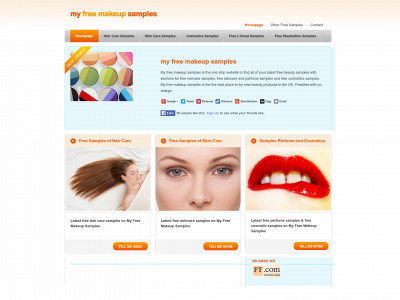 myfreemakeupsamples.co.uk snapshot