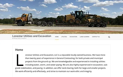 lonestarutilities.com snapshot