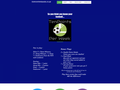 tenpointsperweek.co.uk snapshot