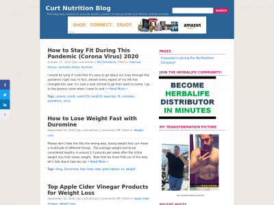curtnutrition.com snapshot
