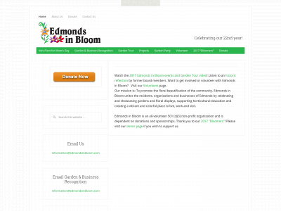 edmondsinbloom.com snapshot