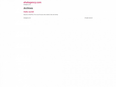 ehatagency.com snapshot