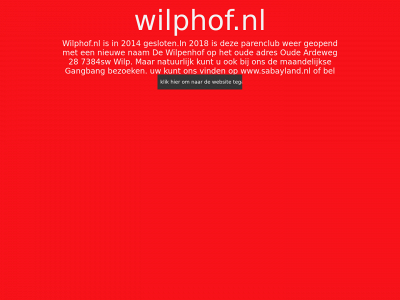 wilphof.nl snapshot