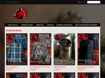 angrybastardkilts.com snapshot