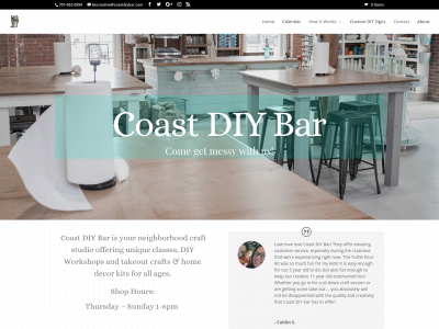 coastdiybar.com snapshot