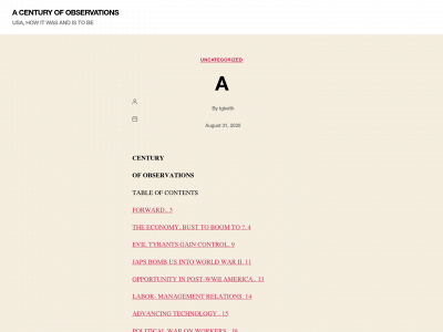 centuryobservations.com snapshot