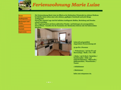 ferienwohnungmarieluise.de snapshot