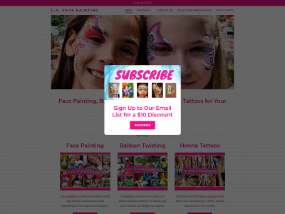 lafacepainting.com snapshot