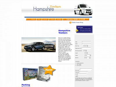hampshiretowbars.co.uk snapshot