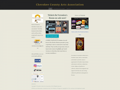 www.cherokeecountyarts.com snapshot