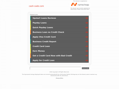 cash-cade.com snapshot