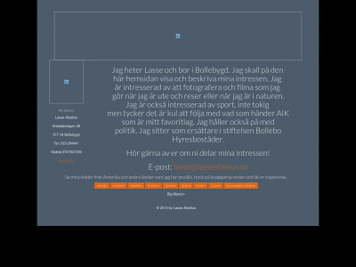 lasseafzelius.se snapshot
