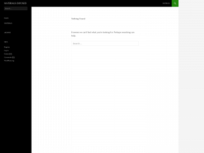 materialsexposed.com snapshot
