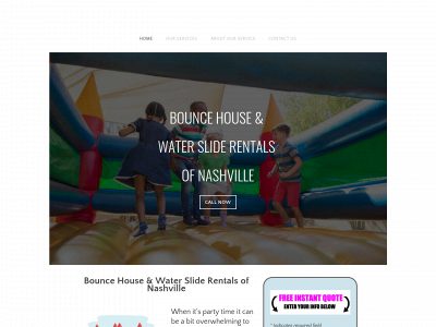 www.bouncehouseandwatersliderentalsofnashville.com snapshot