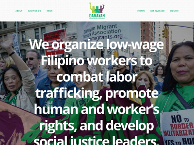 damayanmigrants.org snapshot