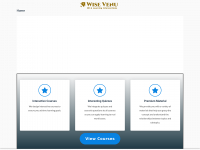 wisevenulearning.com snapshot
