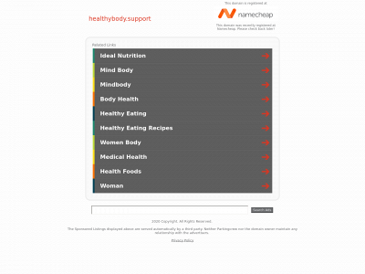 healthybody.support snapshot