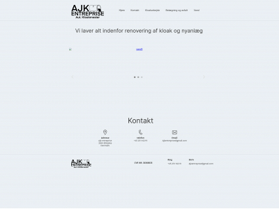 ajkentreprise.dk snapshot