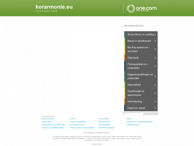 korarmonie.eu snapshot