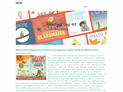 readinglog2lled402.weebly.com snapshot