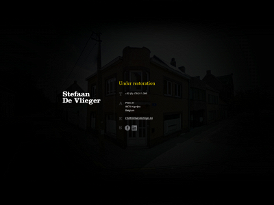 stefaandevlieger.be snapshot