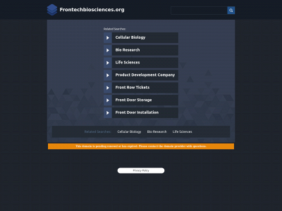 frontechbiosciences.org snapshot