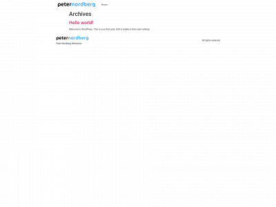 peternordberg.org snapshot