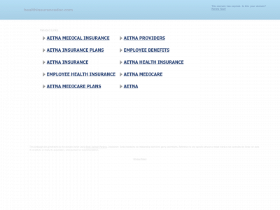 healthinsurancedoc.com snapshot
