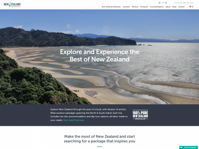 newzealandvacations.com snapshot