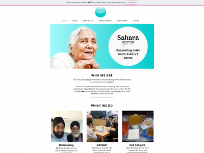 saharafoundation.org snapshot