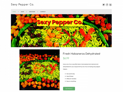 sexypeppercompany.com snapshot