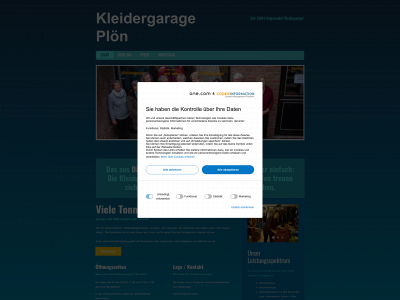 kleidergarage.de snapshot