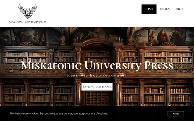 miskatonic-university-press.com snapshot