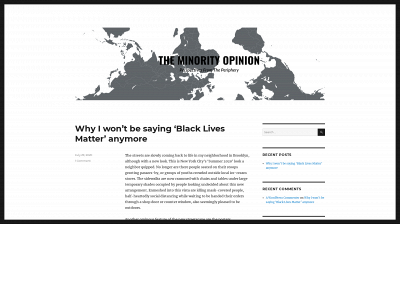 theminorityopinion.com snapshot