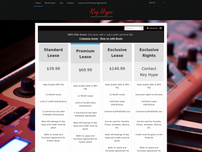 keyonthebeat.com snapshot