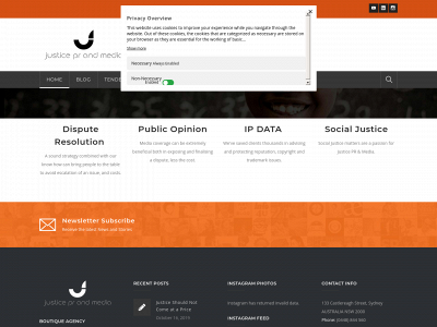justicepr.media snapshot