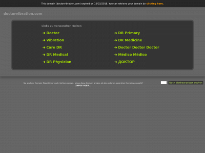 doctorvibration.com snapshot