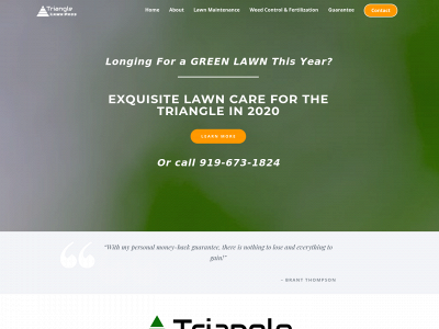 trianglelawnpros.com snapshot