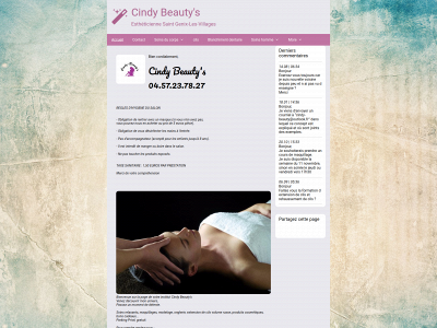 cindy-beauty.fr snapshot