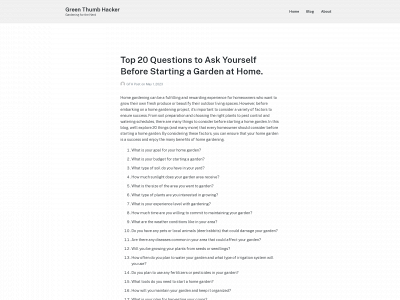 greenthumbhacker.com snapshot