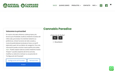 cannabis-paradise.es snapshot