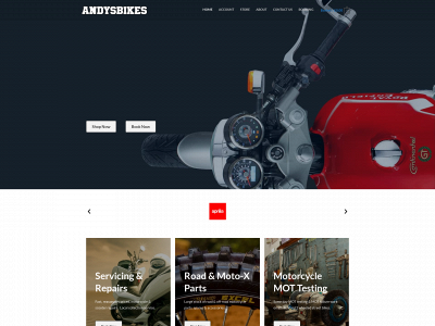 andysbikes.com snapshot