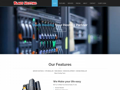 www.blaze-hosting.com snapshot