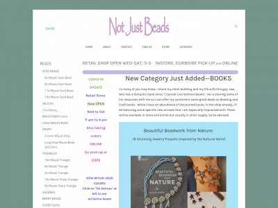 www.notjustbeads.net snapshot